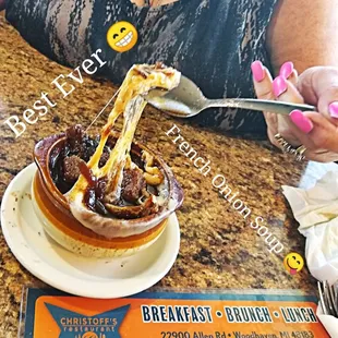 Fantastic  Marvelous French Onion Soup made in house