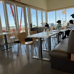Indoor and outdoor seating