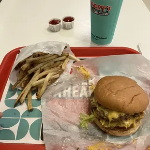 Double cheeseburger