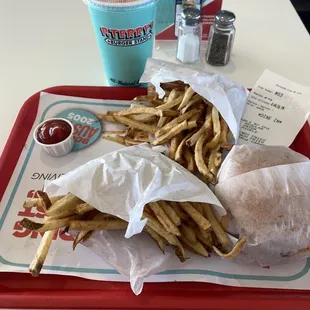 #3 Combo w/ Caramel Shake my favorite (I recommend adding onions and pickles)