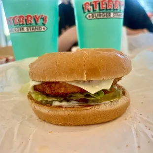 crispy chicken burger