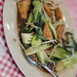 Pad pak tofu (vegan) - amazing!