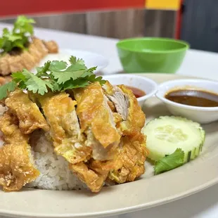 Khoa Man Gai Tod (Fried Chicken Rice)