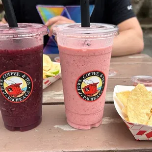 Acai Smoothie, Strawberry Smoothie