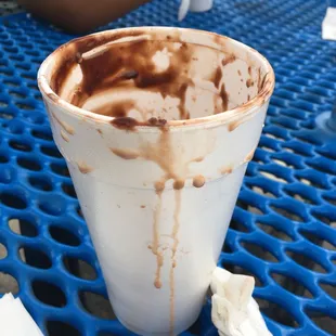 FYI Newbies sundaes come in styrofoam cups!!