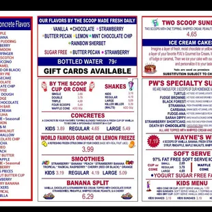 They menu is great!
