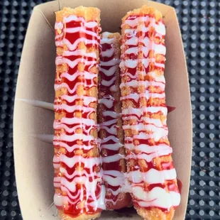 Strawberry &amp; Lechera Churros!