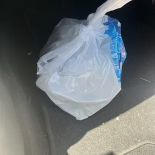 Orange Chicken fried rice and French fries to go!