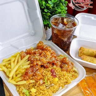 Sesame Chicken Combination