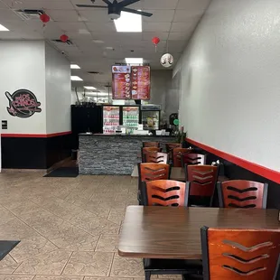 Inside restaurant. Clean.