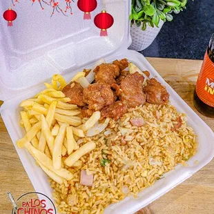 Fried Pork Chunks Combination