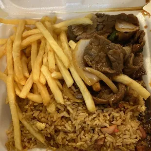 Pepper steak combination