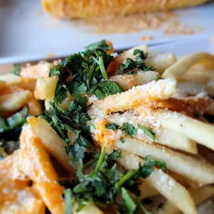 Cotija fries and street corn are always a great choice.