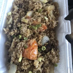 Thai fried rice w/beef
