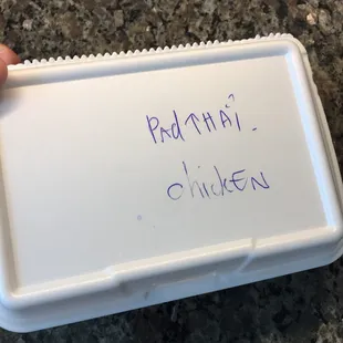 Pad Thai container