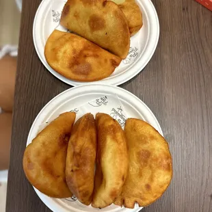 Cheese, shredded beef, domino, pabellon and shrimp