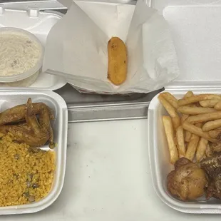 a variety of food items