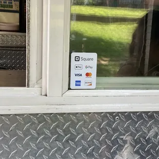 the truck now accepts credit cards!!!! About time!! Thank you