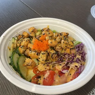 Seared Salmon Pa Tea Bowl