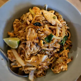Pad Kee Mao (with chicken), $16