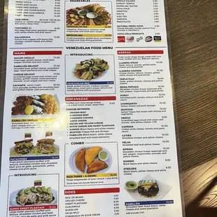 Menu - side 2