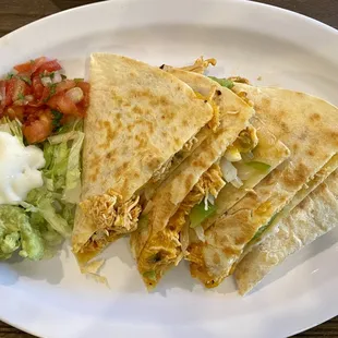 Chicken quesadillas