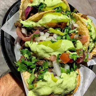 Lomo saltado tacos