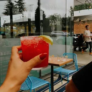 Strawberry-Hibiscus Margarita