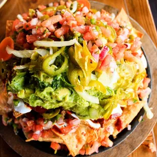 Nachos with pork carnitas