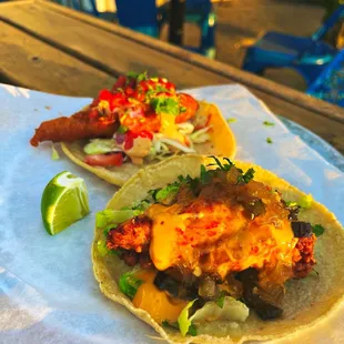 Fried Chicken Taco &amp; Baja Fish Taco