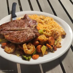 Steak and shrimp