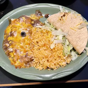 Lunch Taco and Enchilada