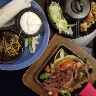 Lunch-sized steak fajita...it was good but nothing outstanding.
