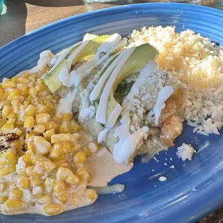 SHRIMP ENCHILADAS
