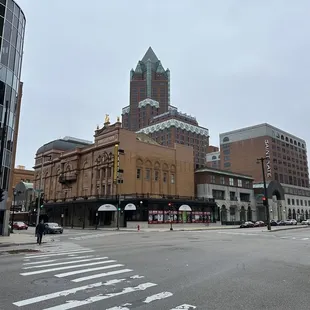 a view of a city street