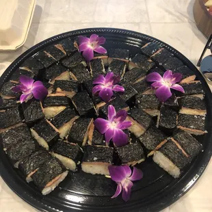 Little 1/3 pieces of musubi that I paid $90 for