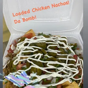 Loaded Chicken Nachos