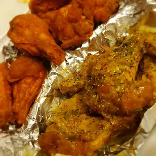 Lemon Pepper (Wet) and Classic Buffalo
