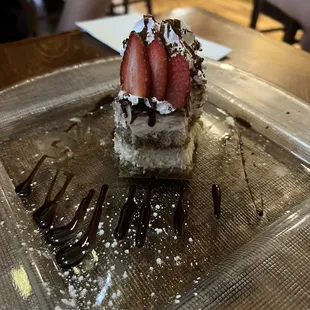Forgot to photograph this Tiramisu before digging in, but managed to snap this before it disappeared.