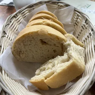 Fluffy warm complimentary bread!