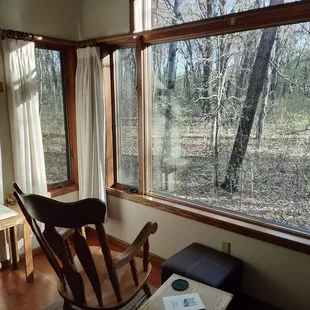 The interior of a typical Pacem in Terris hermitage retreat cabin.