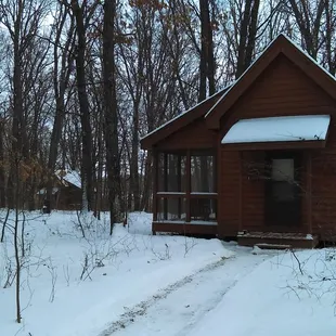 A hermitage during winter. We are open all year round.