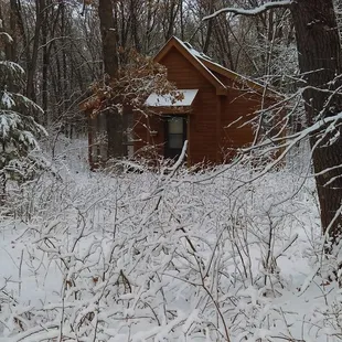 St. Michael Hermitage during the winter.