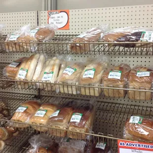 Bread baked in the store - can be sliced for you!