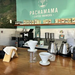 Interior behind counter