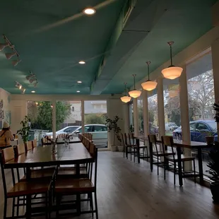 Inside seating area