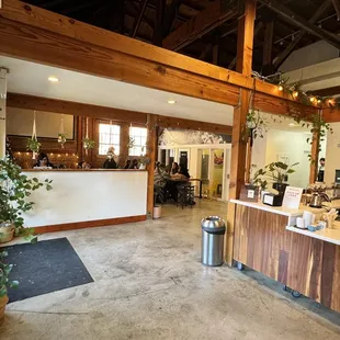 the front desk of a coffee shop