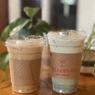 Lavender Latte &amp; Blueberry Matcha Latte