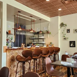 The chic and stylish bar area of Pachamama.