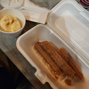 Don't like all the Styrofoam and plastic for the Churros